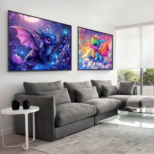 VAIIEYO 5D DIY Drachen Diamond Painting, Diamant Painting Bilder Malerei Kits Tier, Malen Nach Zahlen Diamant Home Wand Decor Gemälde Kreuzstich Diamond Dekoration 30x80cm-3 VAIIEYO 5D DIY Drachen Diamond Painting, Diamant Painting Bilder Malerei Kits Tier, Malen Nach Zahlen Diamant Home Wand Decor Gemälde Kreuzstich Diamond Dekoration 30x80cm-3 von VAIIEYO