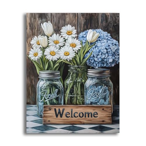 VAIIEYO 5D DIY Gänseblümchen Diamond Painting, Diamant Painting Bilder Malerei Kits Blume, Malen Nach Zahlen Diamant Home Wand Decor Gemälde Kreuzstich Diamond Dekoration 30x40cm-1=69 VAIIEYO 5D DIY Gänseblümchen Diamond Painting, Diamant Painting Bilder Malerei Kits Blume, Malen Nach Zahlen Diamant Home Wand Decor Gemälde Kreuzstich Diamond Dekoration 30x40cm-1=69 von VAIIEYO