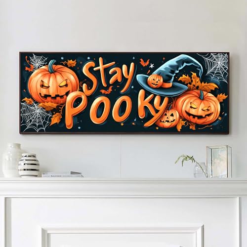 VAIIEYO 5D DIY Halloween Diamond Painting Groß, Kürbis Diamant Painting Groß xxl Bilder Malerei Kits, Malen Nach Zahlen Diamant Home Wand Decor Gemälde Kreuzstich Diamond Dekoration 30x80cm-1 VAIIEYO 5D DIY Halloween Diamond Painting Groß, Kürbis Diamant Painting Groß xxl Bilder Malerei Kits, Malen Nach Zahlen Diamant Home Wand Decor Gemälde Kreuzstich Diamond Dekoration 30x80cm-1 von VAIIEYO
