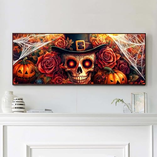 VAIIEYO 5D DIY Halloween Diamond Painting Groß, Totenkopf Diamant Painting Groß xxl Bilder Malerei Kits, Malen Nach Zahlen Diamant Home Wand Decor Gemälde Kreuzstich Diamond Dekoration 30x80cm-3 VAIIEYO 5D DIY Halloween Diamond Painting Groß, Totenkopf Diamant Painting Groß xxl Bilder Malerei Kits, Malen Nach Zahlen Diamant Home Wand Decor Gemälde Kreuzstich Diamond Dekoration 30x80cm-3 von VAIIEYO