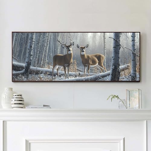 VAIIEYO 5D DIY Hirsch Diamond Painting Groß, Tier Diamant Painting Groß xxl Bilder Malerei Kits, Malen Nach Zahlen Diamant Home Wand Decor Gemälde Kreuzstich Diamond Dekoration 30x80cm-5 von VAIIEYO