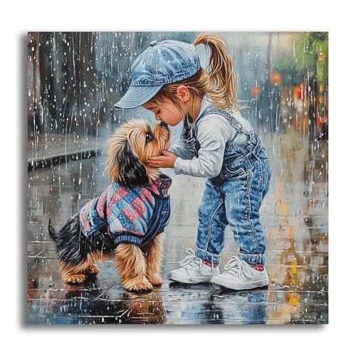 VAIIEYO 5D DIY Hund Diamond Painting, Diamant Painting Bilder Malerei Kits Mädchen, Malen Nach Zahlen Diamant Home Wand Decor Gemälde Kreuzstich Diamond Dekoration 35x35cm VAIIEYO 5D DIY Hund Diamond Painting, Diamant Painting Bilder Malerei Kits Mädchen, Malen Nach Zahlen Diamant Home Wand Decor Gemälde Kreuzstich Diamond Dekoration 35x35cm von VAIIEYO