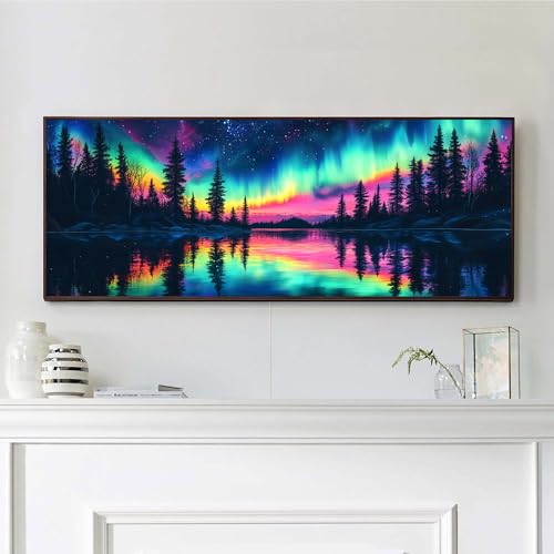 VAIIEYO 5D DIY Polarlichter Diamond Painting Groß, Baum Diamant Painting Groß xxl Bilder Malerei Kits, Malen Nach Zahlen Diamant Home Wand Decor Gemälde Kreuzstich Diamond Dekoration 30x80cm-3 VAIIEYO 5D DIY Polarlichter Diamond Painting Groß, Baum Diamant Painting Groß xxl Bilder Malerei Kits, Malen Nach Zahlen Diamant Home Wand Decor Gemälde Kreuzstich Diamond Dekoration 30x80cm-3 von VAIIEYO