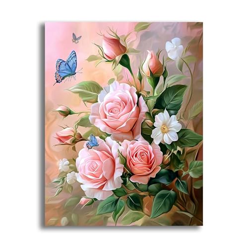 VAIIEYO 5D DIY Rose Diamond Painting, Diamant Painting Bilder Malerei Kits Blume, Malen Nach Zahlen Diamant Home Wand Decor Gemälde Kreuzstich Diamond Dekoration 30x40cm-1=72 VAIIEYO 5D DIY Rose Diamond Painting, Diamant Painting Bilder Malerei Kits Blume, Malen Nach Zahlen Diamant Home Wand Decor Gemälde Kreuzstich Diamond Dekoration 30x40cm-1=72 von VAIIEYO