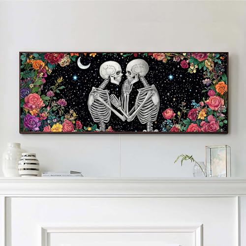 VAIIEYO 5D DIY Skelett Diamond Painting Groß, Paar Diamant Painting Groß xxl Bilder Malerei Kits, Malen Nach Zahlen Diamant Home Wand Decor Gemälde Kreuzstich Diamond Dekoration 30x80cm-4 VAIIEYO 5D DIY Skelett Diamond Painting Groß, Paar Diamant Painting Groß xxl Bilder Malerei Kits, Malen Nach Zahlen Diamant Home Wand Decor Gemälde Kreuzstich Diamond Dekoration 30x80cm-4 von VAIIEYO