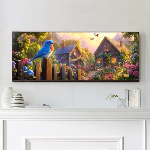 VAIIEYO 5D DIY Vogel Diamond Painting Groß, Haus Diamant Painting Groß xxl Bilder Malerei Kits, Malen Nach Zahlen Diamant Home Wand Decor Gemälde Kreuzstich Diamond Dekoration 30x80cm-5 VAIIEYO 5D DIY Vogel Diamond Painting Groß, Haus Diamant Painting Groß xxl Bilder Malerei Kits, Malen Nach Zahlen Diamant Home Wand Decor Gemälde Kreuzstich Diamond Dekoration 30x80cm-5 von VAIIEYO