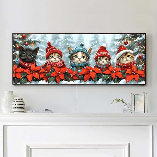 VAIIEYO 5D DIY Weihnachten Diamond Painting Groß, Katze Diamant Painting Groß xxl Bilder Malerei Kits, Malen Nach Zahlen Diamant Home Wand Decor Gemälde Kreuzstich Diamond Dekoration 30x80cm-2 VAIIEYO 5D DIY Weihnachten Diamond Painting Groß, Katze Diamant Painting Groß xxl Bilder Malerei Kits, Malen Nach Zahlen Diamant Home Wand Decor Gemälde Kreuzstich Diamond Dekoration 30x80cm-2 von VAIIEYO