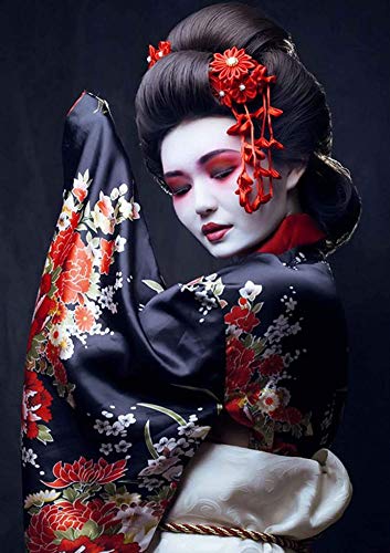 VAKUUM 5D Diamond Painting Kit Geisha Flower Woman Full Drill, Paint with Diamonds Art Rhinestone Embroidery Cross Stitch Craft Decor40*50CM VAKUUM 5D Diamond Painting Kit Geisha Flower Woman Full Drill, Paint with Diamonds Art Rhinestone Embroidery Cross Stitch Craft Decor40*50CM von VAKUUM