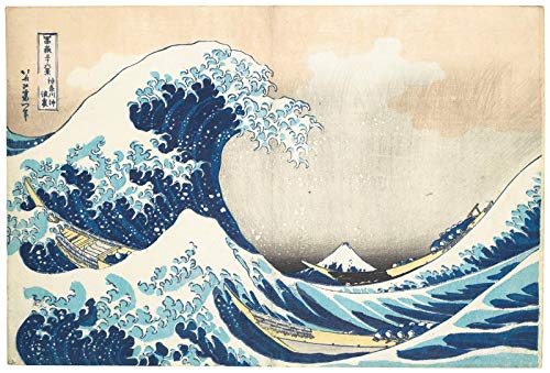 VAKUUM DIY 5D Diamond Painting Kits Hokusai The Great Wave Off Kanagawa Japanese Art Print Gift Embroidery Mosaic Home Decoration Handmade Gifts30*40CM von VAKUUM