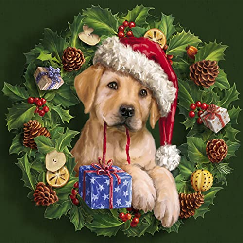 VAKUUM DIY Diamond Painting Set Zubehör Weihnachten, 5D Diamant Malerei Kits Hund, Crystal Runde Vollbohr Kristall Strass Stickerei Home Wand Decor Gemälde Kreuzstich Dekoration30*40CM VAKUUM DIY Diamond Painting Set Zubehör Weihnachten, 5D Diamant Malerei Kits Hund, Crystal Runde Vollbohr Kristall Strass Stickerei Home Wand Decor Gemälde Kreuzstich Dekoration30*40CM von VAKUUM