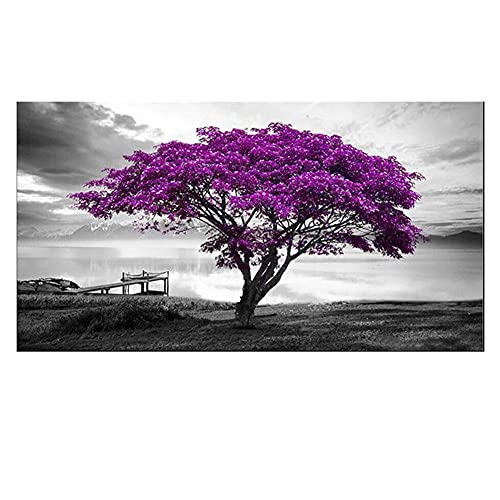 VAKUUM Diamond Painting Lila Baum,5D Diamant Painting Bilder groß,DIY Diamant Gemälde Erwachsene und Kinder,Diamant Malerei Set Vollbohrer,Malen Nach Zahlen,Dekoration für Home Wall-50 * 60CM VAKUUM Diamond Painting Lila Baum,5D Diamant Painting Bilder groß,DIY Diamant Gemälde Erwachsene und Kinder,Diamant Malerei Set Vollbohrer,Malen Nach Zahlen,Dekoration für Home Wall-50 * 60CM von VAKUUM