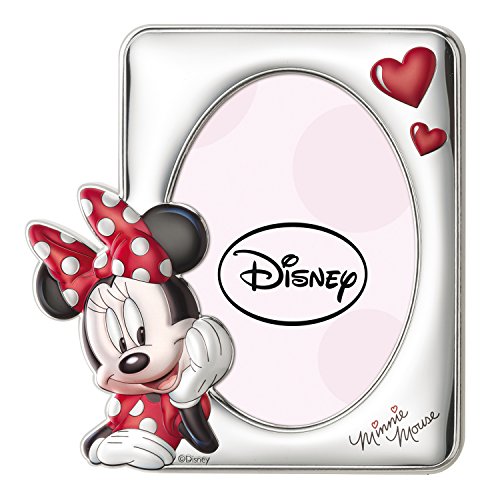 Disney Baby - Bilderrahmen zum Hinstellen - Silber - ideal für den Nachttisch im Kinderzimmer - perfekt als Geschenkidee zur Taufe oder zum Geburtstag - MInnie-Maus-Design Disney Baby - Bilderrahmen zum Hinstellen - Silber - ideal für den Nachttisch im Kinderzimmer - perfekt als Geschenkidee zur Taufe oder zum Geburtstag - MInnie-Maus-Design von VALENTI & CO.