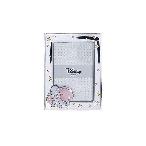 VALENTI & CO. Disney Baby - Dumbo Bilderrahmen Silber für Kinder, Geschenkidee Taufe, Geburt oder Geburtstag (9x13 cm) von VALENTI & CO.
