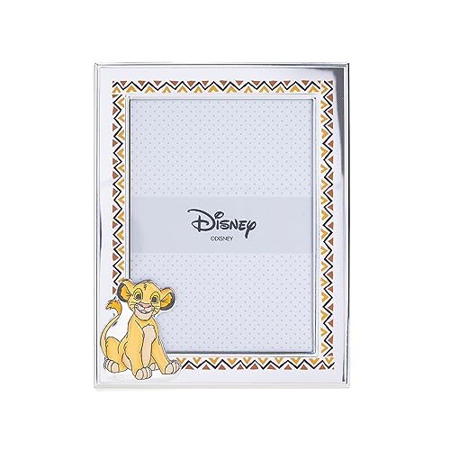 VALENTI & CO. Disney Baby – König der Löwen Simba – Bilderrahmen aus Silber für Kinder, Geschenkidee für Taufe, Geburt oder Geburtstag (13 x 18 cm) von VALENTI & CO.