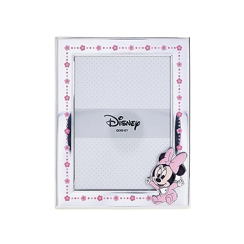 VALENTI & CO. Disney Baby - Minnie - Bilderrahmen in Silber für Kinder, Geschenkidee für Taufe, Geburt oder Geburtstag (13x18 cm) von VALENTI & CO.