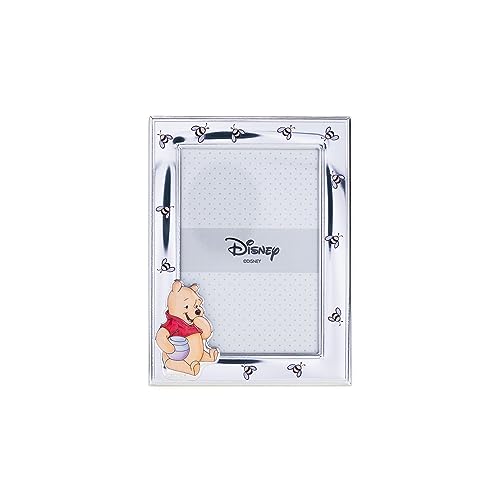 VALENTI & CO. – Disney Baby – Winnie Puuh Bilderrahmen aus Silber für Kinder, Geschenkidee für Taufe, Geburt oder Geburtstag (13 x 18 cm) von VALENTI & CO.