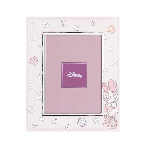 VALENTI & CO. - Disney Minnie - Holzrahmen 13 x 18 cm - Tisch-Bilderrahmen mit Details aus Silber - Geschenkidee Geburt Mädchen oder Taufgeschenk - Bilderrahmen für Kinderzimmer Mädchen VALENTI & CO. - Disney Minnie - Holzrahmen 13 x 18 cm - Tisch-Bilderrahmen mit Details aus Silber - Geschenkidee Geburt Mädchen oder Taufgeschenk - Bilderrahmen für Kinderzimmer Mädchen von VALENTI & CO.