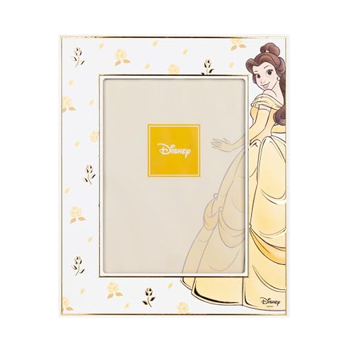 VALENTI & CO. - Disney Princess Belle - Holzrahmen 13 x 18 cm - Tisch-Bilderrahmen mit Details aus Silber - Geschenkidee Geburt Mädchen oder Taufgeschenk - Bilderrahmen für Kinderzimmer Mädchen VALENTI & CO. - Disney Princess Belle - Holzrahmen 13 x 18 cm - Tisch-Bilderrahmen mit Details aus Silber - Geschenkidee Geburt Mädchen oder Taufgeschenk - Bilderrahmen für Kinderzimmer Mädchen von VALENTI & CO.