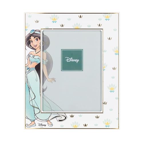 VALENTI & CO. - Disney Princess Jasmine - Holzrahmen 13 x 18 cm - Tisch-Bilderrahmen mit Details aus Silber - Geschenkidee Geburt Mädchen oder Taufgeschenk - Bilderrahmen für Kinderzimmer Mädchen VALENTI & CO. - Disney Princess Jasmine - Holzrahmen 13 x 18 cm - Tisch-Bilderrahmen mit Details aus Silber - Geschenkidee Geburt Mädchen oder Taufgeschenk - Bilderrahmen für Kinderzimmer Mädchen von VALENTI & CO.
