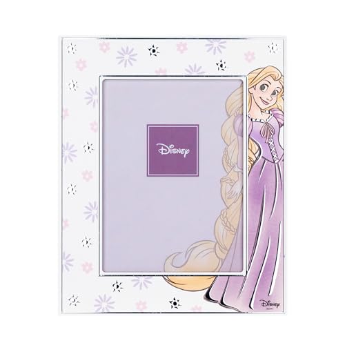 VALENTI & CO. - Disney Princess Rapunzel - Holzrahmen 13 x 18 cm - Tischbilderrahmen mit Details aus Silber - Geschenkidee Geburt Mädchen oder Taufgeschenk - Bilderrahmen für Kinderzimmer Mädchen VALENTI & CO. - Disney Princess Rapunzel - Holzrahmen 13 x 18 cm - Tischbilderrahmen mit Details aus Silber - Geschenkidee Geburt Mädchen oder Taufgeschenk - Bilderrahmen für Kinderzimmer Mädchen von VALENTI & CO.