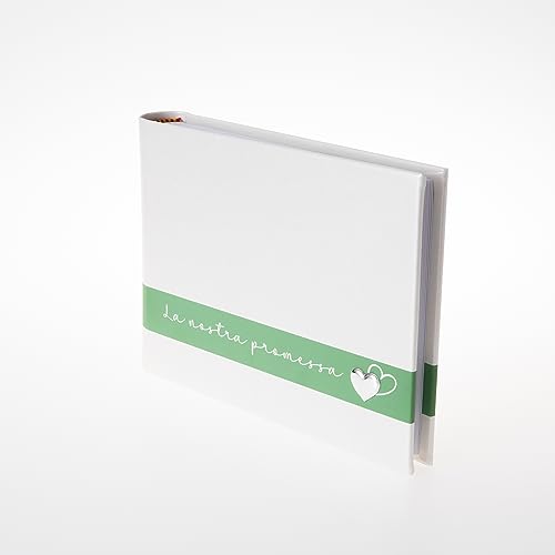 VALENTI & CO. - Hochzeits-Fotoalbum mit silbernen Details, ideal als Geschenk für Ehemann und Ehefrau, Versprechen von VALENTI & CO.