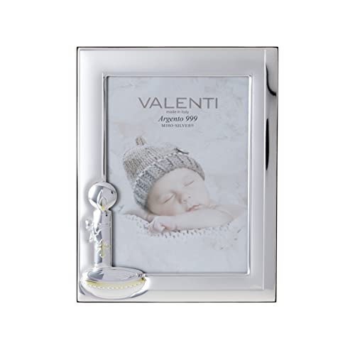 Valenti&Co Bilderrahmen aus Silber, 13 x 18 cm, ideal als Geschenkidee für Feiern, als Taufe eines Kindes. von VALENTI & CO.