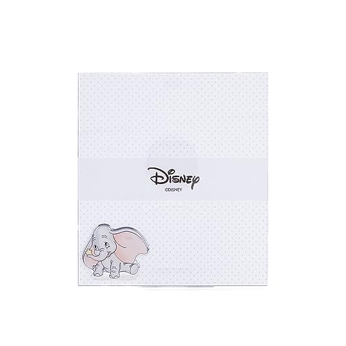 Valenti&Co – Disney Baby – Dumbo – Bilderrahmen aus Plexiglas mit silberfarbenen Applikationen in 3D-Farben, ideal als Dekoration für Kinderzimmer (20 x 18 cm) von VALENTI & CO.