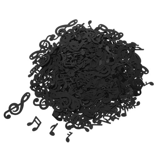 VALICLUD 1 Packung Musiknoten Konfetti für Tischdekoration für Geburtstagsfeiern Hochzeiten Babypartys und Festivals Assortierten Stilen Schwarze Noten für Romantische von VALICLUD