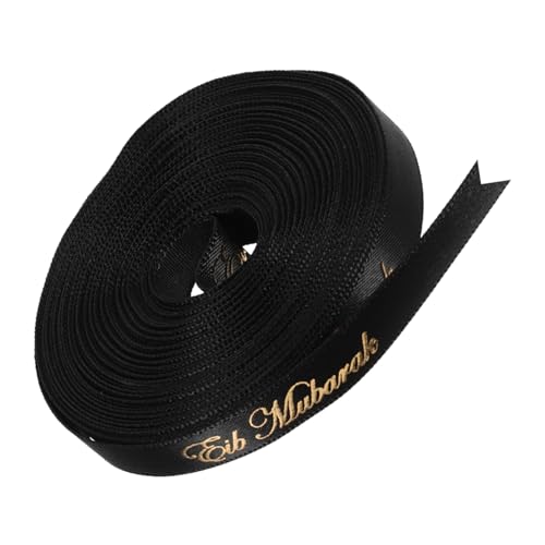 VALICLUD 1 Rolle Eid Geschenkband Yards Dekoratives Band für Eid Feier Verpackungsband für und DIY Handwerksprojekte Festliches Partyzubehör von VALICLUD