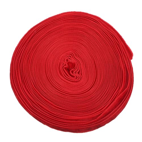 VALICLUD 1 Rolle Geschenkband Aus Flanell Packband Vorhanden Bänder Für Handwerk Geschenkband Für Die Party Heimgeschenkband Festival-geschenkband Partyverpackungsband Rot Polyester von VALICLUD