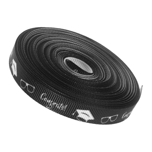 VALICLUD 1 Rolle Geschenkband Für Abschlusssaison Glückwunsch Grad Dekorationen Accessoires Für Abschlussfeiern Bandabschluss Abschlussdekorationen Abschlussband Feierbänder Polyester Black VALICLUD 1 Rolle Geschenkband Für Abschlusssaison Glückwunsch Grad Dekorationen Accessoires Für Abschlussfeiern Bandabschluss Abschlussdekorationen Abschlussband Feierbänder Polyester Black von VALICLUD