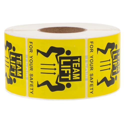 VALICLUD 1 Rolle Heavy Shipping Labels Team Lift Aufkleber Rolleneinheit für Sichere Handhabung von Schweren Paketen für und Transport von VALICLUD