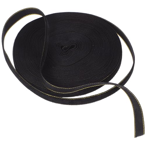 VALICLUD 1 Rolle Samtgewebe Schleifenband Selber Machen Banddekoration Band Für Diy Band Für Diy -band Für Handwerk Hochzeitsband Geschenkband Aus Samt Wickelband Schwarz Samt von VALICLUD