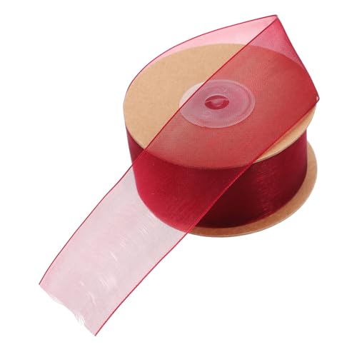 VALICLUD 1 Rolle Schneegarnband Tüllbänder Feiertagsbänder Dekorativ Organza Tüllband Bogen Schleife Wickelband Bänder Für Handwerk Chiffon VALICLUD 1 Rolle Schneegarnband Tüllbänder Feiertagsbänder Dekorativ Organza Tüllband Bogen Schleife Wickelband Bänder Für Handwerk Chiffon von VALICLUD