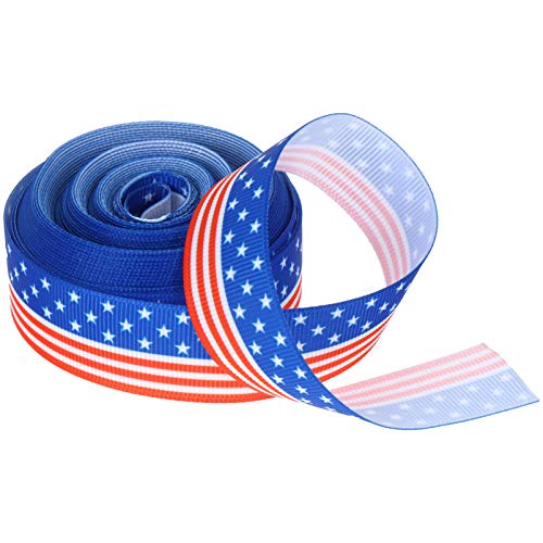 VALICLUD 1 Rolle USA Flagge Band Stoff Verpackung Band Patriotischen Unabhängige Tag Handwerk für DIY Kranz Bögen Trimmt Haar Zubehör 2. 2Cm Breite VALICLUD 1 Rolle USA Flagge Band Stoff Verpackung Band Patriotischen Unabhängige Tag Handwerk für DIY Kranz Bögen Trimmt Haar Zubehör 2. 2Cm Breite von VALICLUD