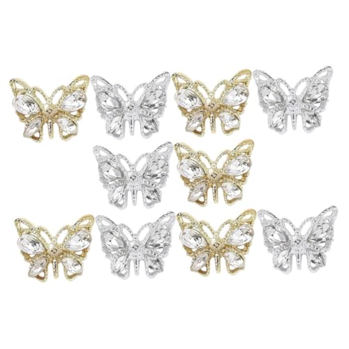 VALICLUD 1 Satz Bohrer Für Nagelschmuck Trendy Nagelkunst Schmetterling Nageldekorationen Für Nagelkunst Reiz Schmetterlings-nageldekorationen Nagelanhänger Süß Legierung 10 Stück VALICLUD 1 Satz Bohrer Für Nagelschmuck Trendy Nagelkunst Schmetterling Nageldekorationen Für Nagelkunst Reiz Schmetterlings-nageldekorationen Nagelanhänger Süß Legierung 10 Stück von VALICLUD