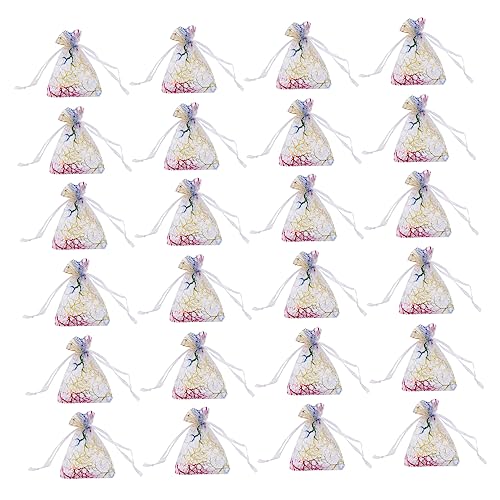 VALICLUD 1 Satz Geschenkbeutel Schmuckbeutel Mit Kordelzug Tasche Organzabeutel Zur Hochzeit Party Organzabeutel Mit Kordelzug Zugbeutel Klein Stoff Colorful 100 Stück von VALICLUD