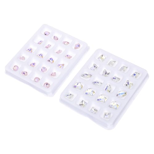 VALICLUD 1 Satz Glänzende Nail Art Strasssteine Flache Rückseite Nail Charms Kunststoff Rhinestones Für Diy Projekte Dekorationen Für Nägel Handys Und Karten 40 Stück VALICLUD 1 Satz Glänzende Nail Art Strasssteine Flache Rückseite Nail Charms Kunststoff Rhinestones Für Diy Projekte Dekorationen Für Nägel Handys Und Karten 40 Stück von VALICLUD