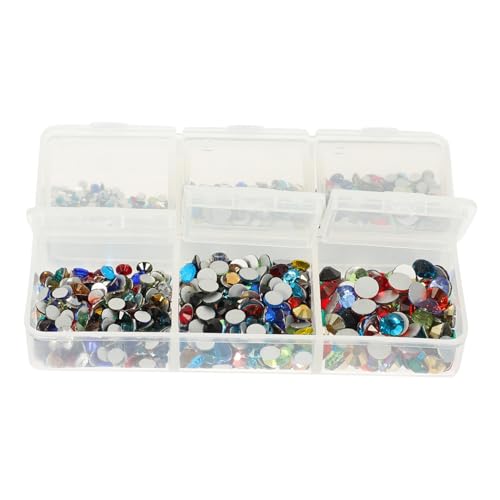 VALICLUD 1 Satz Glitzernde Nail Art Strasssteine Aufbewahrung für DIY Nageldesign Flachrücken Glassteine Dekoration für Nägel Handwerk Körperkunst und Mehr VALICLUD 1 Satz Glitzernde Nail Art Strasssteine Aufbewahrung für DIY Nageldesign Flachrücken Glassteine Dekoration für Nägel Handwerk Körperkunst und Mehr von VALICLUD