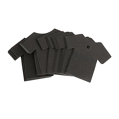 VALICLUD 1 Satz Hängeetikett Aus Kraftpapier Kraft -tags Leeres Etikett Aus Kraftpapier Etiketten Aus Kraftpapier Hängende Etiketten Hängeetikett Aus Papier Black 100 Stück von VALICLUD