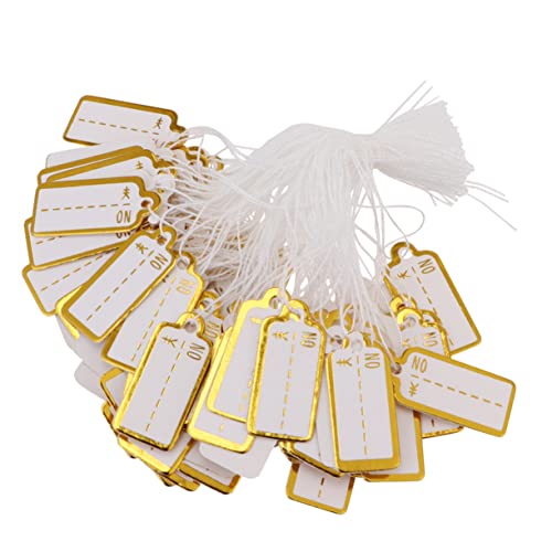 VALICLUD 1 Satz Handbeschriftbare Preisschilder Aus Papier Für Schmuck Praktische Preisschilder Mit Schnur Für Einzelhandel Supermärkte Und Geschäfte 500 Stück VALICLUD 1 Satz Handbeschriftbare Preisschilder Aus Papier Für Schmuck Praktische Preisschilder Mit Schnur Für Einzelhandel Supermärkte Und Geschäfte 500 Stück von VALICLUD