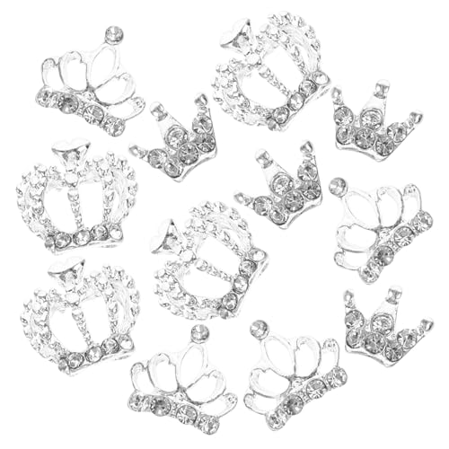 VALICLUD 1 Satz Kronen Nageldekoration Kronen Strasssteine Maniküre Nagelkunst Zubehör Nageldekorationen Für Nagelkunst Maniküre DIY Nagelkunst Zubehör Die Kronen 12 Stück von VALICLUD