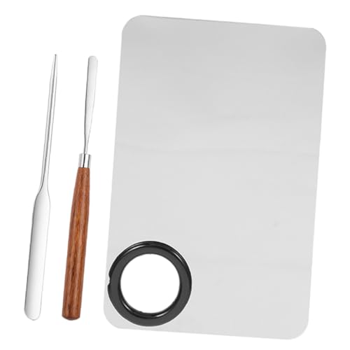 VALICLUD 1 Satz Makeup Mischpalette mit Spatel aus Metall Pigmente Einfach zu Reinigen für Flüssige Foundation Lippenstift Lidschatten und Nagellack VALICLUD 1 Satz Makeup Mischpalette mit Spatel aus Metall Pigmente Einfach zu Reinigen für Flüssige Foundation Lippenstift Lidschatten und Nagellack von VALICLUD