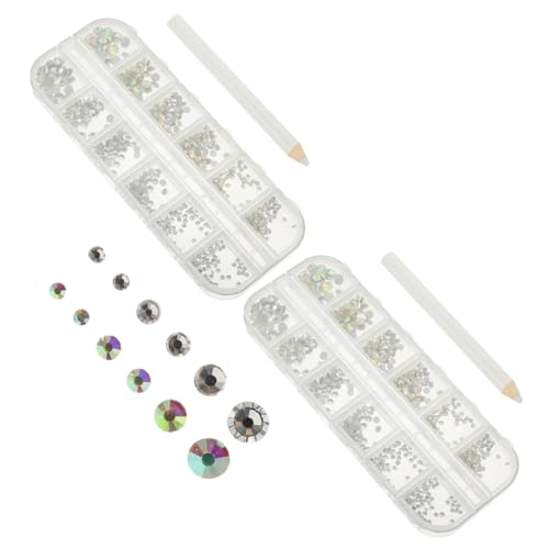VALICLUD 1 Satz Nail Rhinestones Flache Diamanten für Diy Nagelkunst Ab Farben und Punkt Stiften für Glamouröse Maniküre und Kreative Designs VALICLUD 1 Satz Nail Rhinestones Flache Diamanten für Diy Nagelkunst Ab Farben und Punkt Stiften für Glamouröse Maniküre und Kreative Designs von VALICLUD