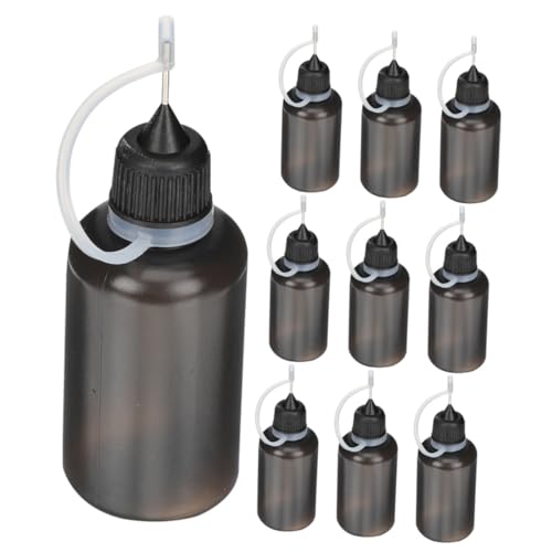 VALICLUD 1 Satz Ölflasche Nadel Quetschen Düse Klebstoff-tropfflaschen Wasserflasche Leimspenderflasche Holzleim Flasche Squeeze-flaschen Für Kleber Applikatorflasche Sport Schwarz 10 Stück VALICLUD 1 Satz Ölflasche Nadel Quetschen Düse Klebstoff-tropfflaschen Wasserflasche Leimspenderflasche Holzleim Flasche Squeeze-flaschen Für Kleber Applikatorflasche Sport Schwarz 10 Stück von VALICLUD