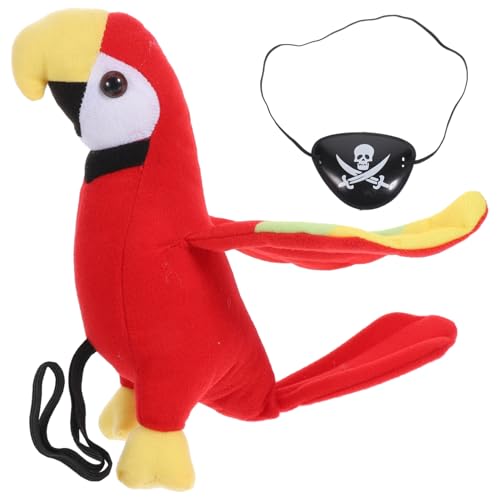 VALICLUD 1 Satz Plüschpirat -Papageien -Requisiten Piraten-Cosplay-Kostüm Piraten-Augenklappen Halloween Costume Halloween Kleidung Künstliches Vogelmodell Piraten-Papageien-Zubehör VALICLUD 1 Satz Plüschpirat -Papageien -Requisiten Piraten-Cosplay-Kostüm Piraten-Augenklappen Halloween Costume Halloween Kleidung Künstliches Vogelmodell Piraten-Papageien-Zubehör von VALICLUD