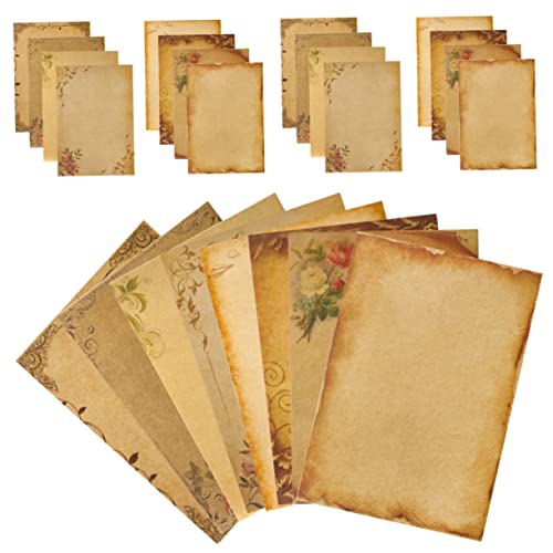 VALICLUD 1 Satz Retro Briefpapier Vintage Schreibpapier Für Einladungen Liebesbriefe Und Persönliche Botschaften Hochwertiges Pergamentpapier Für Schreibprojekte Und 24blatt VALICLUD 1 Satz Retro Briefpapier Vintage Schreibpapier Für Einladungen Liebesbriefe Und Persönliche Botschaften Hochwertiges Pergamentpapier Für Schreibprojekte Und 24blatt von VALICLUD