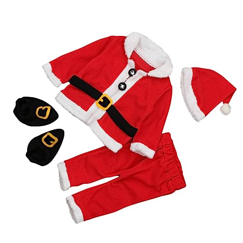 VALICLUD 1 Satz Weihnachtsmantel Wintermäntel Outfits Für Neugeborene Jungen Babykostüme -outfits Winterplüsch Tops -weihnachtsmütze -weihnachtsmann-hose Rot Plüschstoffe VALICLUD 1 Satz Weihnachtsmantel Wintermäntel Outfits Für Neugeborene Jungen Babykostüme -outfits Winterplüsch Tops -weihnachtsmütze -weihnachtsmann-hose Rot Plüschstoffe von VALICLUD