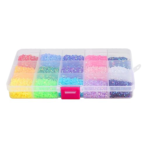 VALICLUD 1 Schachtel DIY Farbige Flachsteine für Nagelkunst Farben Flachnageldiamanten Bastelzubehör für Nagelgestaltung für Anfänger und Profis VALICLUD 1 Schachtel DIY Farbige Flachsteine für Nagelkunst Farben Flachnageldiamanten Bastelzubehör für Nagelgestaltung für Anfänger und Profis von VALICLUD