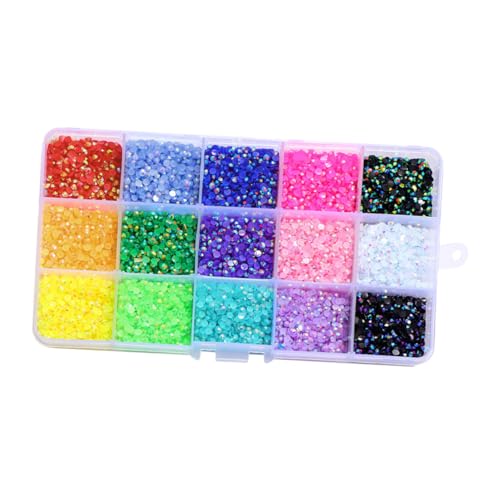 VALICLUD 1 Schachtel DIY Nageldiamanten Farben für Nagelkunst für Anfänger und Profis Funkelnde Dekoration für Maniküre und Bastelprojekte und Sicher VALICLUD 1 Schachtel DIY Nageldiamanten Farben für Nagelkunst für Anfänger und Profis Funkelnde Dekoration für Maniküre und Bastelprojekte und Sicher von VALICLUD